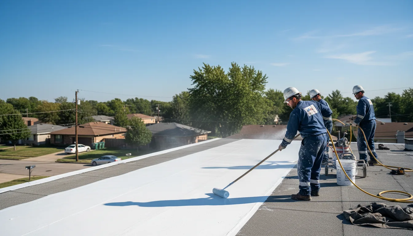 Commercial roof coating in Perry, MO near me